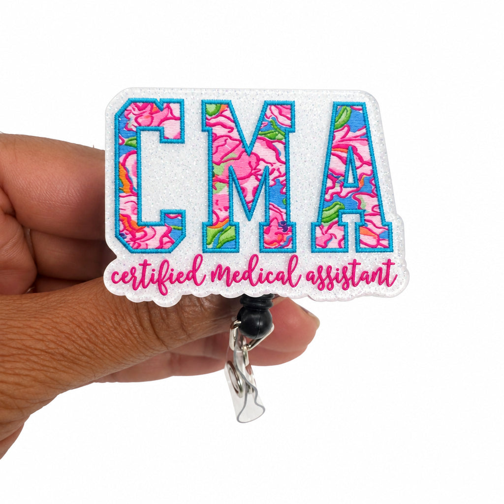 Certified Medical Assistant Acrylic Badge Reel