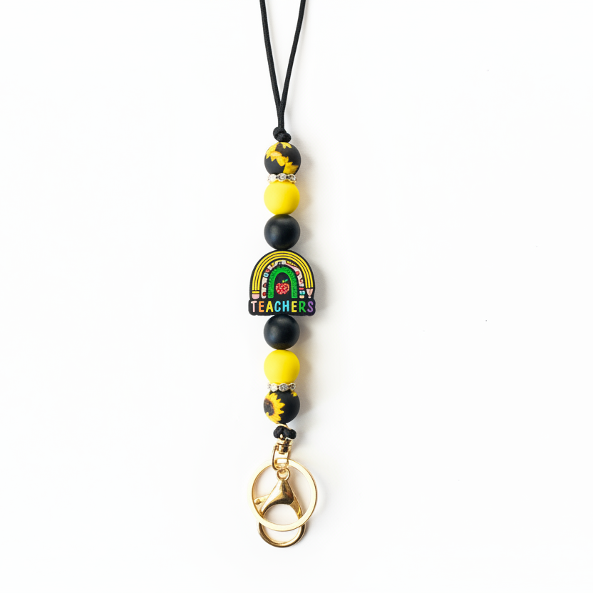 Teacher Beaded Lanyard