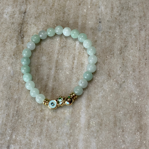 Aqua Jade Blossom Bracelet