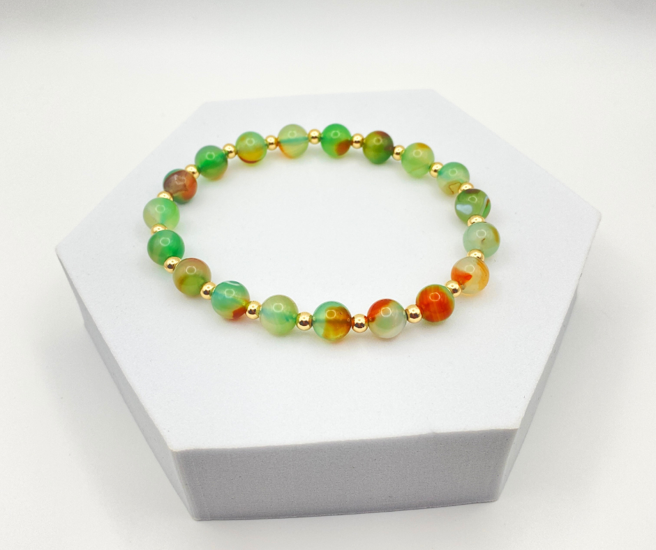 Forest Floor Agate Bracelet