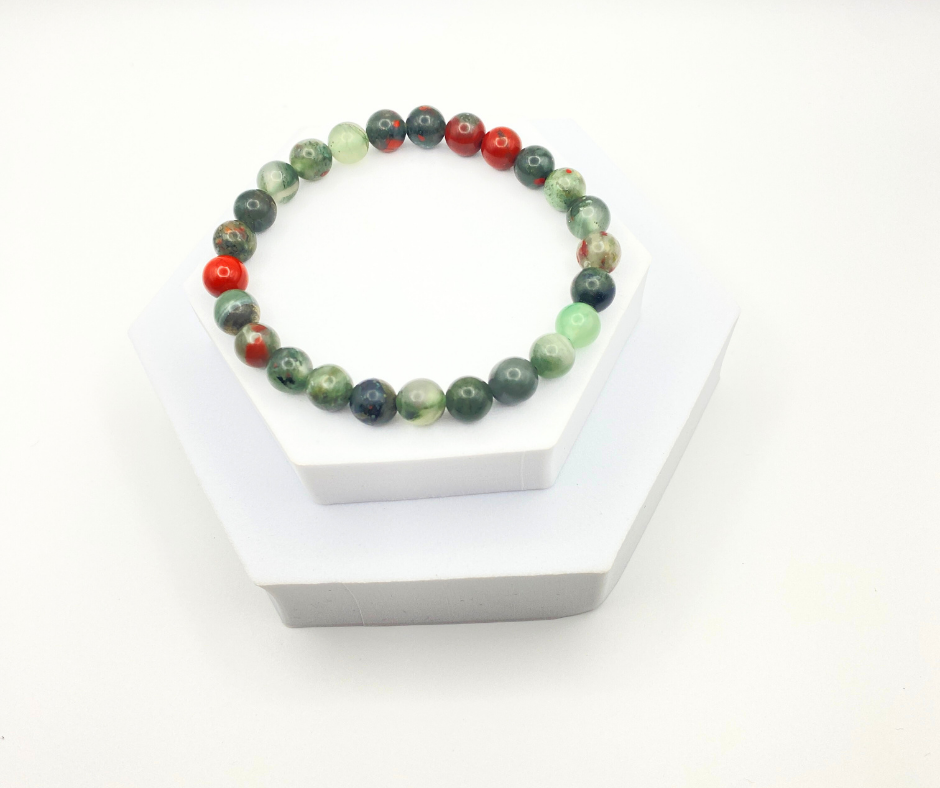 Earth's Heartbeat Bloodstone Bracelet