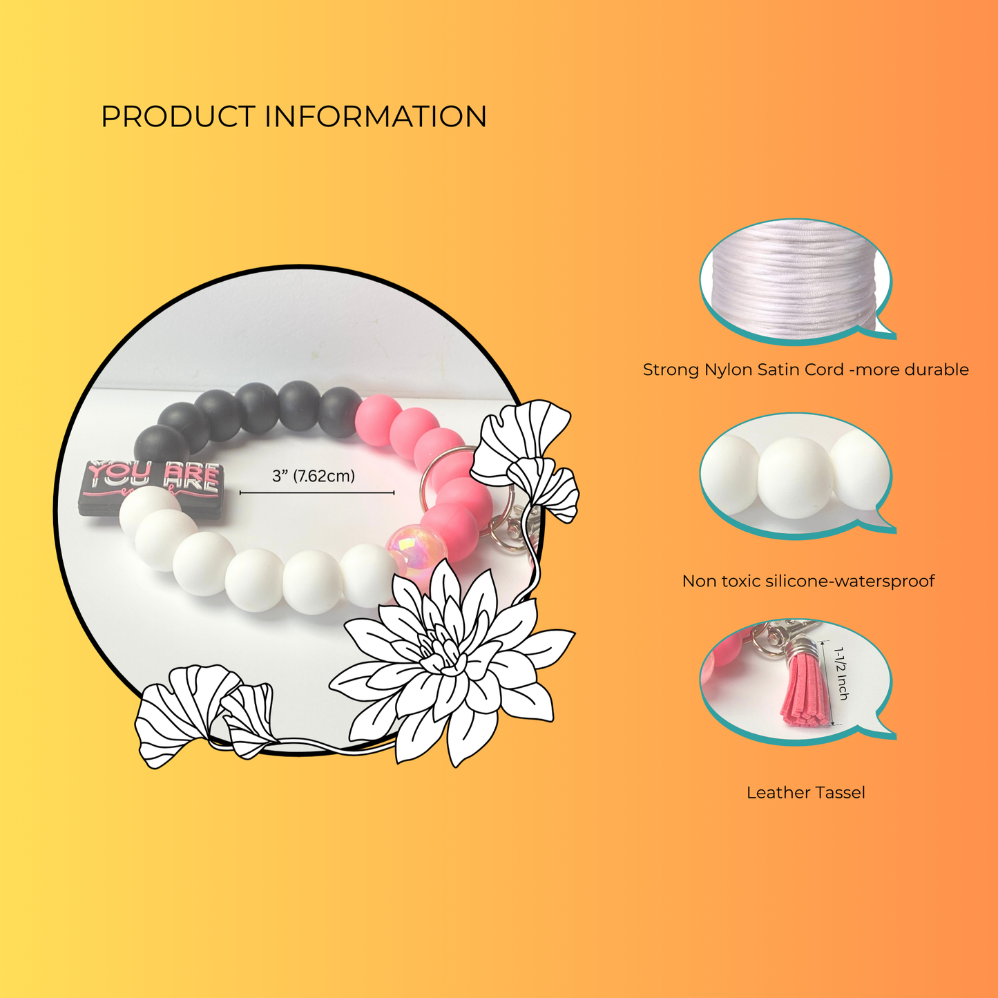 “You Are Enough” Keychain