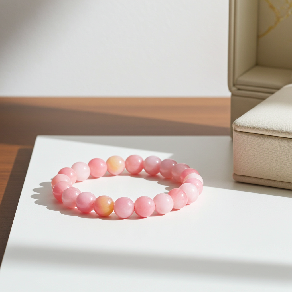 Coral Kiss Jewels Bracelet-radiates energy, joy, and sophistication