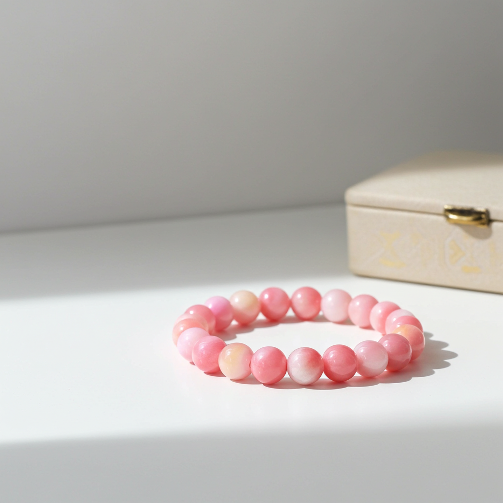 Coral Kiss Jewels Bracelet-radiates energy, joy, and sophistication