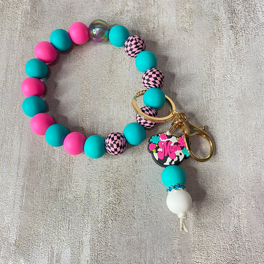 Mama Cow Print Keychain