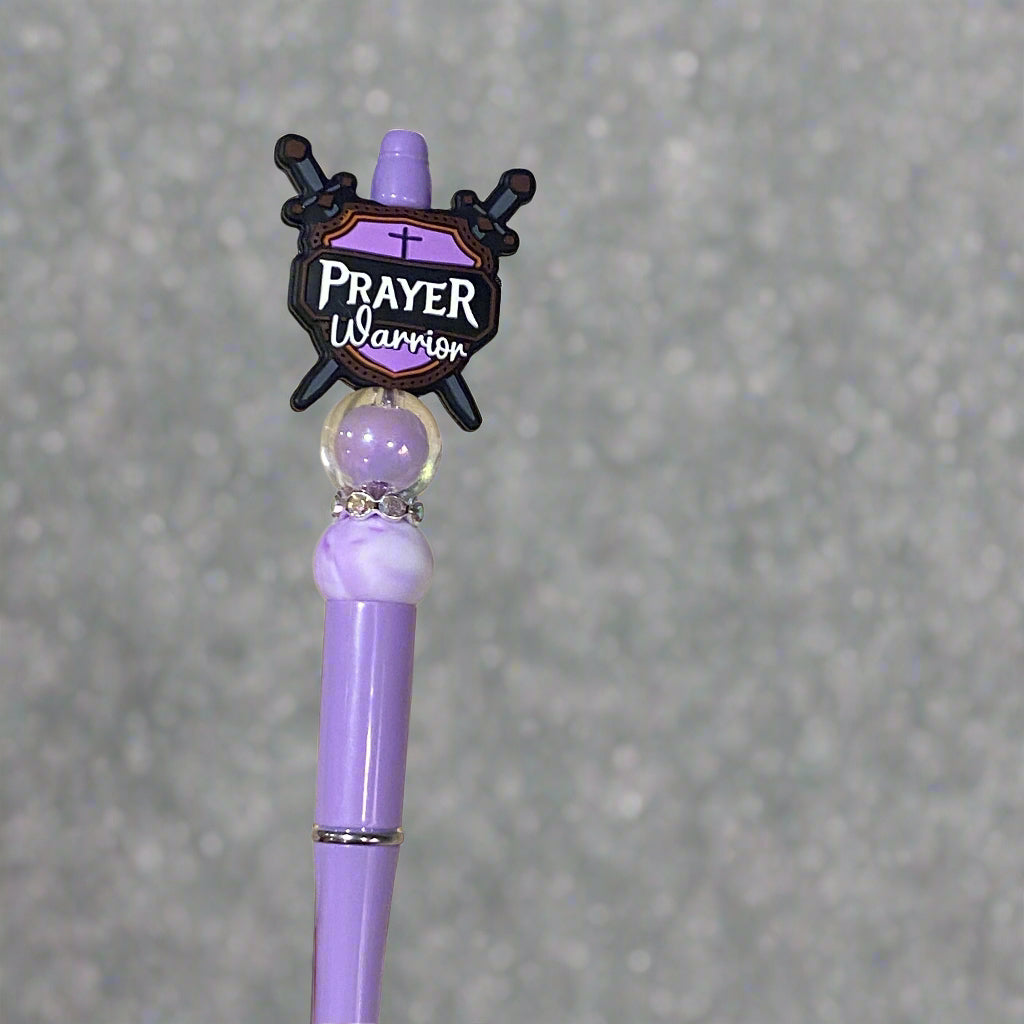 Custom Prayer Warrior Pen and Breast Cancer Pen