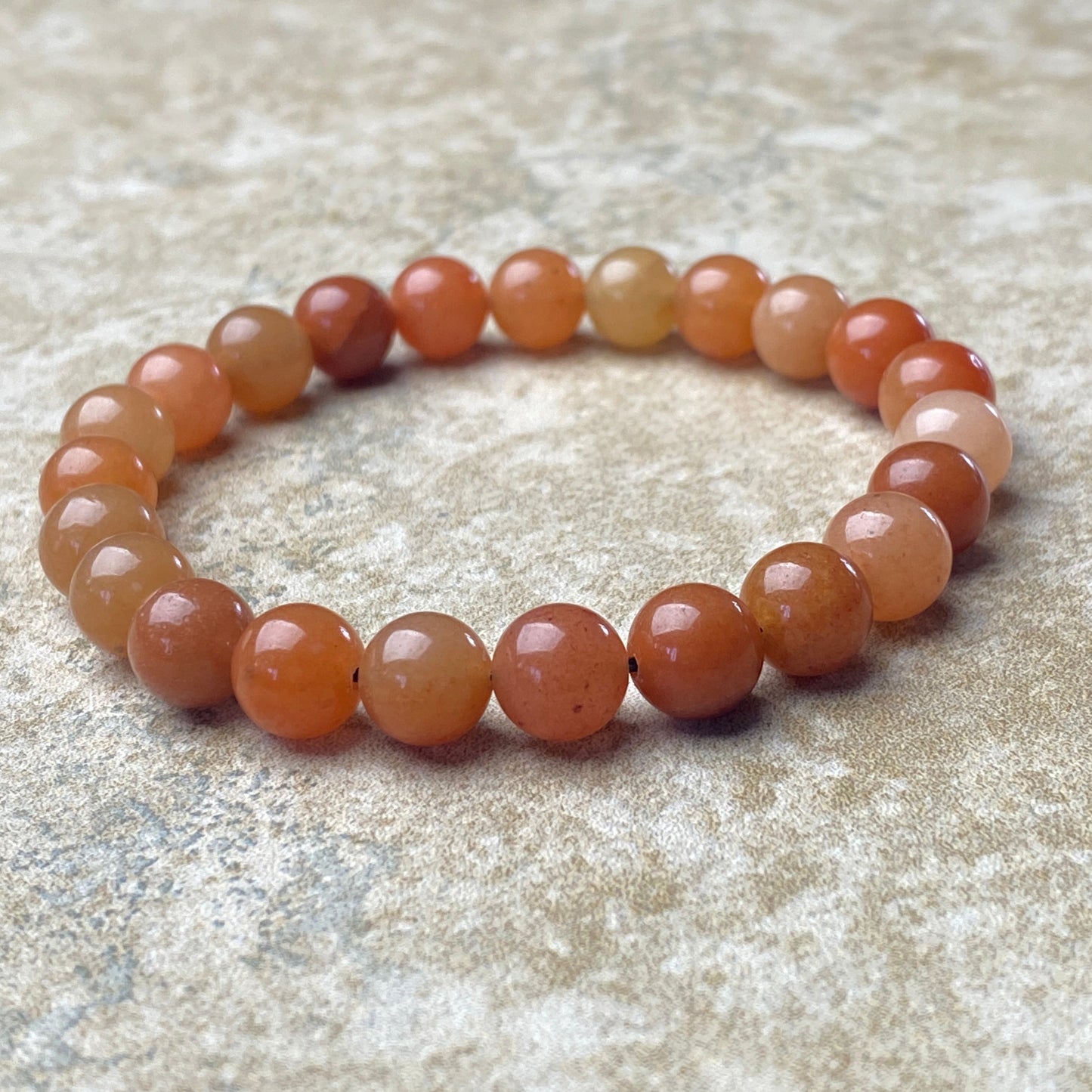 Orange Aventurine Bracelet-motivation, confidence, and optimism
