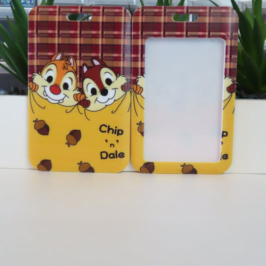 Chip 'n' Dale Plaid Badge Holder