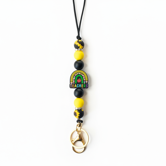 Teacher Beaded Lanyard